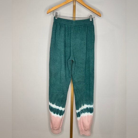 PINK Victoria's Secret Green and Pink Tie-Dye Joggers - Picture 4 of 7